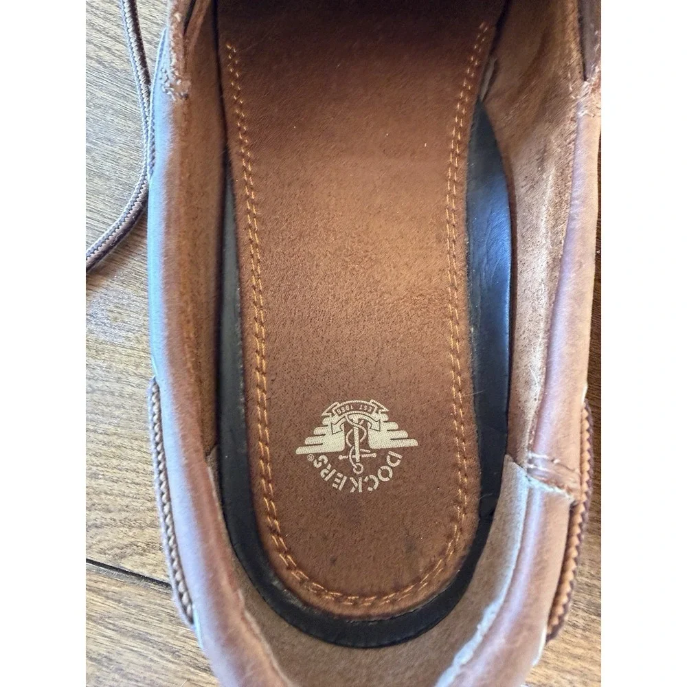 Dockers Men's Vargas Leather Boat Shoes Brown 12M 90-3406 Excellent